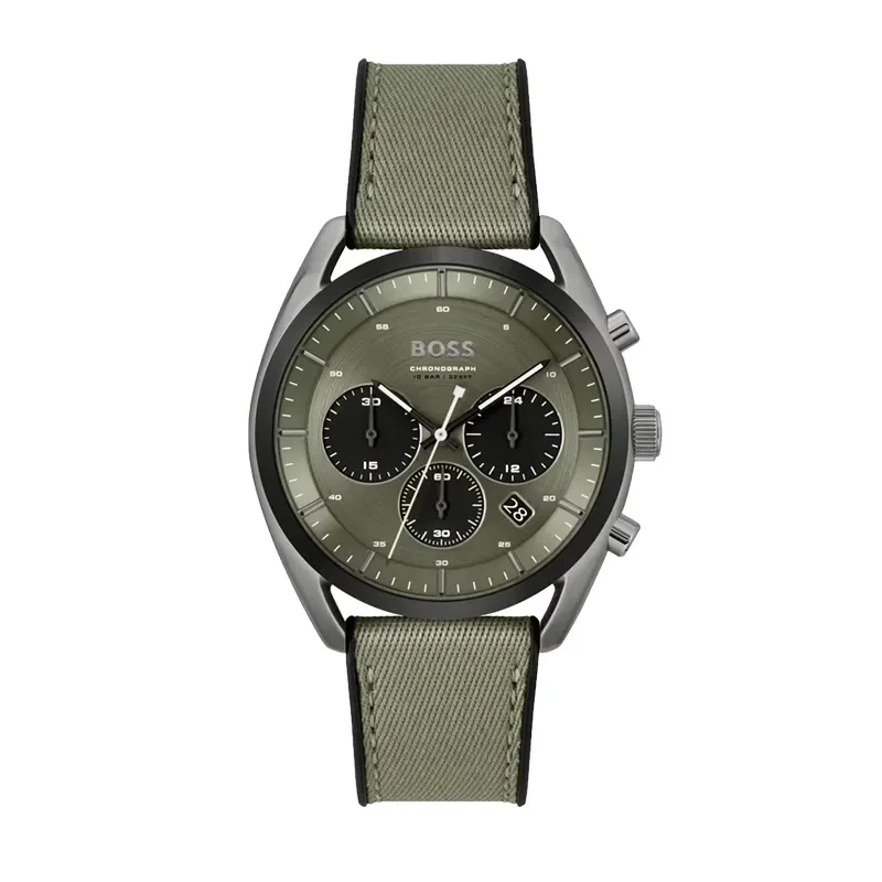 Hugo Boss Top Chronograph Lame Green Men's Watch- 1514092